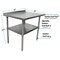 Bk Resources Work Table Stainless Steel Undershelf, Plastic feet 1.5" Riser 30"x30" SVTR-3030 - alternate 3